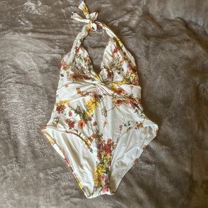 Anthropologie one piece halter swimsuit